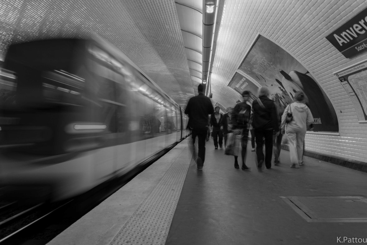 The subway of Paris.