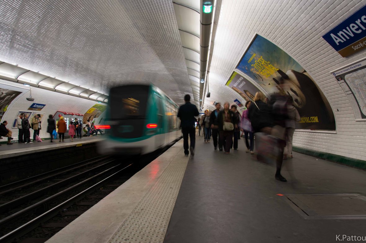 The subway of Paris.