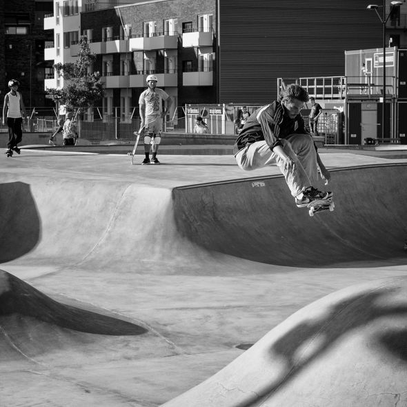 skatepark Stapelbäddsparken in Malmö (Sweden)